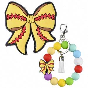 <strong>Wholesale</strong> Sport Bowknot <strong>Silicone</strong> Focal <strong>Beads</strong> for Pen Making Basketball Bowknot <strong>Silicone</strong> Focal <strong>Beads</strong> for Pens Accessories - Product Image 4