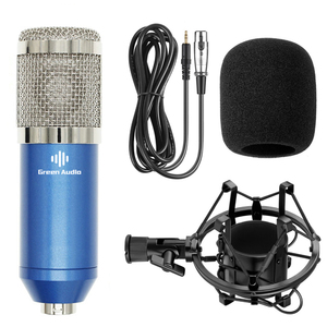 GAM-800 studio professionnel radiodiffusion enregistrement de microphone à condensateur de type boule anti-vent en mousse bouchon câble d'alimentation noir - Product Image 4