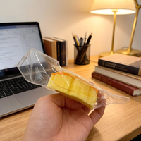 Jouet à presser en silicone souple et réaliste en forme de tranche d'ananas, texture apaisante, accessoire décoratif pratique pour la relaxation