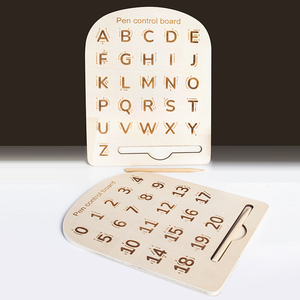 All'ingrosso Montessori giocattoli educativi per bambini <span class=keywords><strong>in</strong></span> legno lettera numero di scrittura scheda pratica per l'apprendimento precoce <span class=keywords><strong>in</strong></span> età prescolare bambini piccoli - Product Image 4