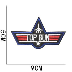 공장에서 제공하는 3D 자수 파일럿 전술 배지 전투기 로고 아이언온 패치 의류 재킷 장식용 열 프레스 - Product Image 5