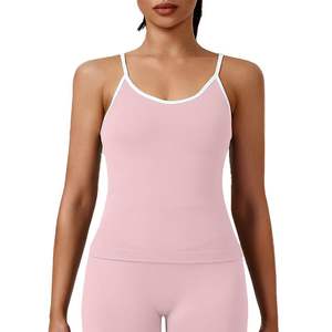 Body Deportivo para Mujer y Niña, Ligero, Transpirable, Elástico, con Tirantes Finos, Contraste de Color, Logotipo Frontal, Ropa Deportiva Ecológica - Product Image 2