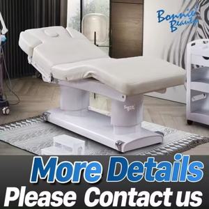 BonnieBeauty <b>Electric</b> Adjustable Spa Wooden Massage <b>Table</b>&facial Bed <b>Electric</b> Treatment Chair Facial Bed - Product Image 4