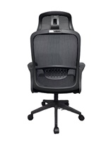 Chaise de bureau ergonomique pivotante moderne à dossier haut, réglable, en maille, de luxe, avec appui-tête pour le bureau
