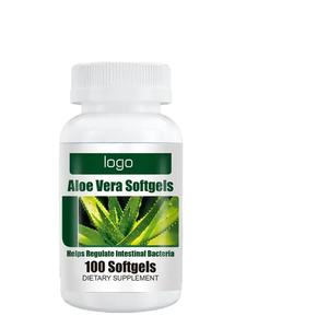 Olli Oem/Odm/Obm Natuurlijk Slank Voedingssupplement Aloë <span class=keywords><strong>Vera</strong></span> <span class=keywords><strong>Softgel</strong></span> Capsules Bevorderen De Darmmotiliteit - Product Image 1