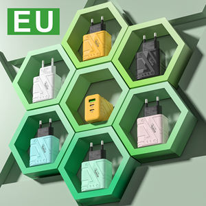 Nuovo Design Caricabatterie da Muro USB 2 in 1 Colorato PD 12W per Cellulari Samsung - Product Image 2