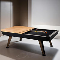 Table de billard professionnelle de 7 pieds en ardoise, directement de l'usine, multifonctionnelle, 3 en 1 : billard/tennis de table/table à manger