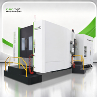 Nouvelle fraiseuse horizontale DHM80D R&C robuste à broche unique BT50 avec double table de travail FANUC, haute précision