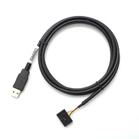 Câble Série USB-A Mâle vers Dupont RS232 FTDI232 PL2303 CH340 CP2102 Neuf pour Sortie AC d'Ordinateur Portable