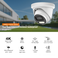 Precio de Fábrica, Cámara de Seguridad IP POE con Visión Nocturna, Domo Metálico Impermeable, Audio Bidireccional, 4MP 5MP HD, Visión Nocturna a Color, CMOS, Almacenamiento en la Nube