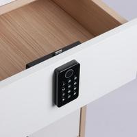 Serrure de tiroir numérique sans clé Qidots OEM à empreinte digitale avec bouton-poussoir, idéale pour armoire, salle de sport, chambre et meubles, adaptée aux enfants