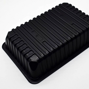 Khay Đựng Thực Phẩm Nhựa Hình Chữ Nhật Màu Đen PP Chất Lượng Cao Khay Đựng Bản Đồ Dùng Một Lần Khay Nhựa Để Đóng Gói Thực Phẩm Đông Lạnh - Product Image 2