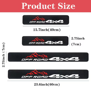 Protector de Umbral de Puerta de Coche <span class=keywords><strong>4X4</strong></span> Todoterreno, Adhesivos de Cuero para Proteger el Umbral de SUV Contra Rayones, Accesorios para Auto - Product Image 3