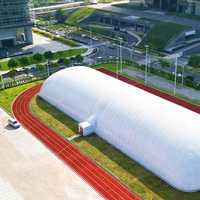 Dôme sportif gonflable moderne en membrane écologique en tissu PVDF, installation rapide, centre sportif intérieur
