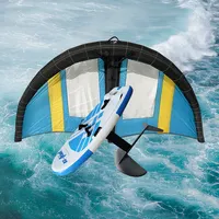 Planche gonflable de surf pour Sport aquatique, ensemble d'équipement avec ailes en aluminium et hydrophobe, pour le surf