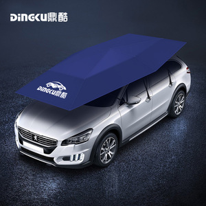 Dingku Mobile Carport 4x2.1m Automatic Folding Car Canopy Umbrella Fabric Fiberglass Frame - Product Image 4