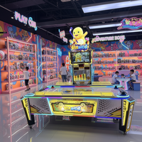 Jeu d'arcade de hockey sur table Dragon Nailong mignon avec construction en métal et acrylique pour divertissement aérien, usage familial et pour enfants