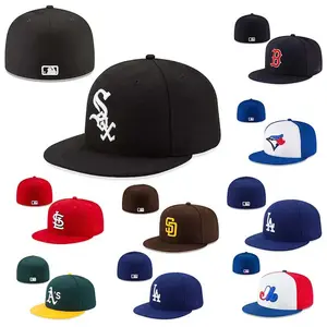 Commercio all'ingrosso all'ingrosso nuovo popolare squadra USA Gorras Originale ricamo 3D nuovo cappello personalizzato Snapback montato sport Baseball Cas per uomo