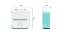 Imprimante Photo Thermique Mini Portable pour Étudiants, Correction de Questions, Compatible Mini Imprimante d'Étiquettes d'Étiquettes de Prix, Usage Domestique