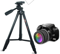 Trépied professionnel YuSen léger et compact en aluminium pour appareil photo, avec anneau lumineux sans fil pour téléphone/appareil photo numérique, capacité 8 kg, pliable