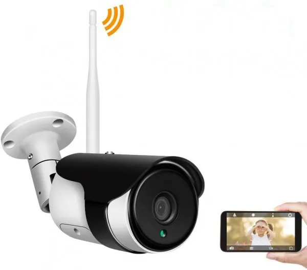 Vida inteligente Tuya CCTV hd 1080p wifi impermeable noche visión de seguridad para el hogar sistema inalámbrico al aire libre ip bala 2mp Cámara alexa