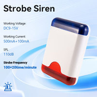 SUPER SIREN SS-108 110dB Alarme piézoélectrique Son Lumière Stroboscopique Appel d'urgence Haut-parleur Sirène 100Hz Stroboscopique Certification CE