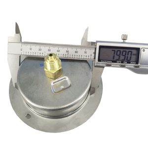 مقياس ضغط Wika متوافق مع منتج EN-1 القياسي 113.53.080 - Product Image 2