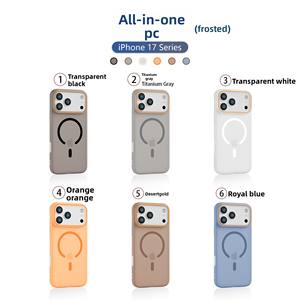 Custodia magnetica per telefono per <span class=keywords><strong>Apple</strong></span> 17 con finitura opaca satinata ad aria <span class=keywords><strong>Cover</strong></span> per iPhone 16 e 15 Pro Max - Product Image 3