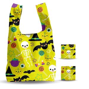 Sacs fourre-tout personnalisés extra larges écologiques en tissu polyester pliable avec longues poignées, logo et couleur personnalisés, pour usage quotidien - Product Image 3