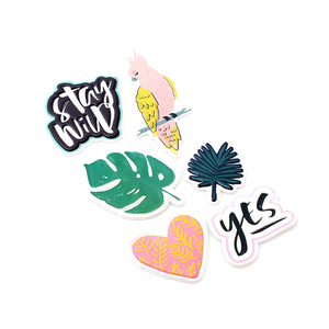 Adesivi decorativi personalizzati a forma di <span class=keywords><strong>cuore</strong></span> fogli adesivi gonfi per la vendita di bambini - Product Image 3
