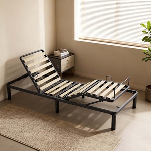 Lit motorisé intelligent SY-2529, personnalisable par le fabricant, moderne, en métal, pour chambre d'hôtel, appartement, chambre d'hôtes, avec télécommande et réglage ajustable - Product Image 2