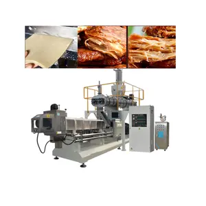 Double screw extruder textured vegetable soy protein machine maker low price