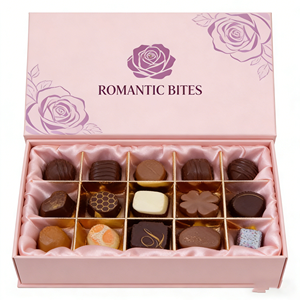 Scatola per Macaron Personalizzata Economica di Lusso Rosa con Apertura Scorrevole e Custodia in Plastica Trasparente - Product Image 4