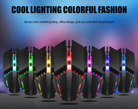 Most Competitive RGB Gaming Mouse LED Optical Ergonomic Design USB Wired Right-handed Compatible Laptops Desktops FCC Certified