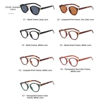 Vente flash Wei Ken 6228 PC Lunettes de soleil rondes rétro en métal pour femmes et hommes, usage quotidien, CE