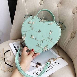 กระเป๋าสะพายข้าง I-0628 รุ่น Factory Crossbody Messenger Bag น่ารักสำหรับสาวๆ กระเป๋าสะพายไหล่ปักลายแท้สำหรับผู้หญิง  วัสดุ PU แต่งลูกไม้ สีสันสดใส เหมาะสำหรับฤดูร้อนและฤดูหนาว - Product Image 3