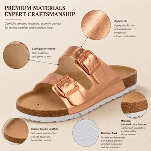 Sandalias Minimalistas de PU para Mujer, para Paseos por la Playa, con Suela de EVA y Punta Abierta, Pedido al por Mayor para Escapadas de Fin de Semana en la Costa - Product Image 2