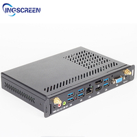 INGSCREEN 4K 60Hz WIFI DDR4 RAM SSD AU/EU Plug Fanless Aluminum Alloy New Gaming Desktop Computer with Intel I7 CPU