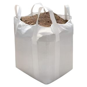 1 tấn Jumbo Túi 1000kg siêu Bao 100% PP Polypropylene <span class=keywords><strong>fibc</strong></span> túi cho vật liệu xây dựng hàng đầu mở đáy phẳng đáy túi lớn - Product Image 1
