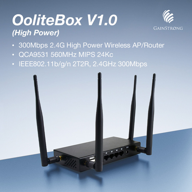 Portable 300Mbps 802.11n WiFi Router with Fast Ethernet, AP/Repeater/Bridge Mode, CE/FCC QCA9531 Router