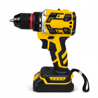 Perceuse-visseuse sans fil RYNEX 2 vitesses 21V Brushless 45Nm Mandrin 10mm Lumière LED Batterie Lithium Perceuse Électrique