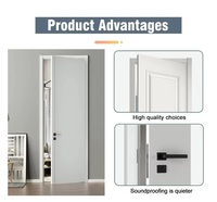 Portes en bois haut de gamme, portes en bois écologiques sans formaldéhyde résistantes aux rayures pour chambres à coucher