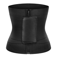 Corset amincissant à deux ceintures avec logo personnalisé pour femmes gaines de corsage désossé en acier avec double ceinture pour l'entraînement de la taille