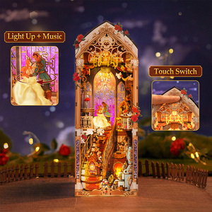Tonecheer Solo Venta al por Mayor, Rompecabezas 3D, Rosa Encantada, Kit de Casa en Miniatura LED para Manualidades, Regalos, Librerías <span class=keywords><strong>y</strong></span> Distribuidores Regionales - Product Image 3