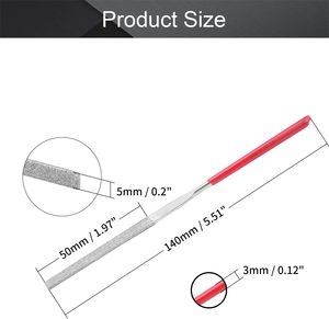 1 Pieza Lima de Acero Aleado Plana Tipo Americano 3mm x 140mm Grano 150 para Pulido y Desbaste de Metal, Vidrio, Madera y Piedra - Product Image 3