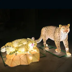 Festival tradicional Halloween linterna leopardo impermeable iluminación decorativa animales motivo luces al aire libre decoración Año Nuevo