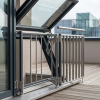 Fenêtre de toit ouvrable Cabrio Balcony pour Villa, Conversion Loft, Fenêtre à guillotine simple en vinyle