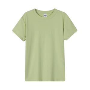 T-shirts pour femmes à manches courtes en coton et élasthanne, col rond, hauts d'été décontractés, mignons, polyvalents, basiques - Product Image 2