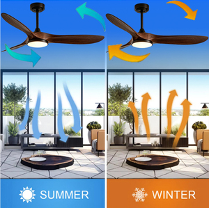 Ventilatore da <span class=keywords><strong>Soffitto</strong></span> da 52 Pollici con Luce e Telecomando, Motore BLDC Silenzioso, Pale Reversibili Effetto Legno, Ventilatore da <span class=keywords><strong>Soffitto</strong></span> LED Dimmerabile <span class=keywords><strong>per</strong></span> Casa - Product Image 3
