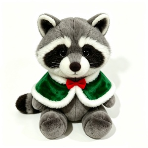 Peluche de raton laveur personnalisée, animal en peluche, peluche de raton laveur mignonne, poupée en peluche de raton laveur assise - Product Image 5